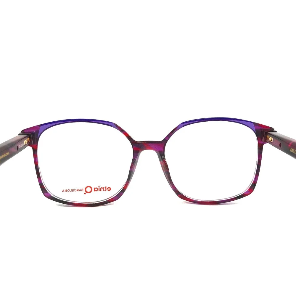 Etnia Barcelona Eyeglasses Frames VREELAND FUBL Fuchsia Blue Square 53-16-138